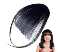 Clip Bangs for Women - Human Fringe Women Forehead Clip-in Bangs | Photography Dating Covers Thinning Hair Daily Hairpieces for Sisters, Girlfriend