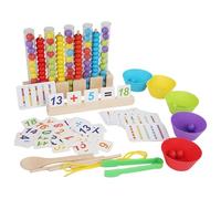 Clip Bead Toys, Counting Activity Game, Color Matching with Cute Feature, Math Learning with Strong Texture, 550g Learning Accessory, Educational Play Tool for Motor Skill Practice