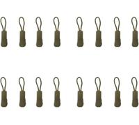 Clip Broken Buckle Fixer Cord， Zipper Pull Cord Clips Multicolor Pack of 16(ArmyGreen)