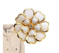 Clip Button Covers, Vintage Fantasy DIY Decorative Metal Flower Shape Button Cover for Women's Jewellery, Idea, Se référer au descriptif, refer to the description, Refer to the description