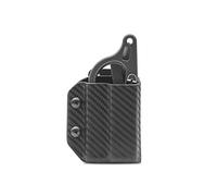 Clip & Carry Kydex Multitool Sheath for LEATHERMAN RAPTOR RESPONSE Trauma Shears - Made in USA (Multi-tool not included) EDC Multi Tool Sheath Holder Holster Cover (Carbon Fiber Black), (CLP083)