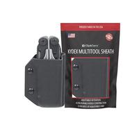 Clip & Carry Kydex Multitool Sheath for LEATHERMAN Surge - Made in USA (Multi-Tool not Included) EDC Multi Tool Sheath Holder Holster Cover (Black)