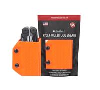 Clip & Carry Kydex Multitool Sheath for LEATHERMAN Surge - Made in USA (Multi-Tool not Included) EDC Multi Tool Sheath Holder Holster Cover (Carbon Fiber Orange)