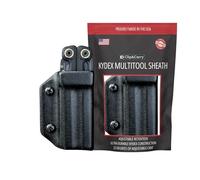 Clip & Carry Kydex Multitool Sheath for LEATHERMAN Wave Alpha - Made in USA - Multi Tool Sheath Holder Cover Belt Pocket Holster - Multi-Tool not Included (Black)