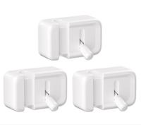 Clip de cable de carga autoadhesivo, interruptor de palanca de soporte de cable, clip de cable sin perforaciones, adecuado para escritorio, mesita de noche, oficina, automóvil, etc (3, Milky white)