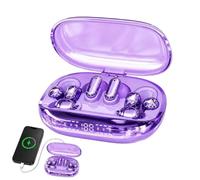 Clip Ear Buds Wireless No Lag Audio Earphone Charging Box | Couple Style LED Display Touchscreen Clip On Headphones for Youth Play Game Workout Office Gym Sports Workout Daily