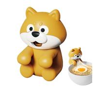 Clip Fan - Mini Rechargeable Air Blowing Gadget with Cute Dog Shape Clamp Design | Portable Cooling Accessory for Office Desk Use, Cup or Bowl Attachment, Food Cooling Support for Hot Soup, Drinks