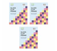 Clip Frame Glass Front Frameless Clear Frame Picture Frame Photo Frame Poster Frame Classic Display Wall Mounted Portrait & Landscape For Photographs Home School & Office.