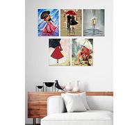 Clip Frame (Pack of 5) Picture Photo Frames 8" x 10" Frameless with glass - For Home and Office Poster
