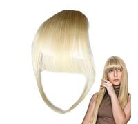 Clip Fringe - Black Fřangia | Black Wig, 100% Human Hair, Fine And Natural Protuberance, Women's Frângia With Sideburns, Wigs Suitable For Daily Use, The Look In A Few S