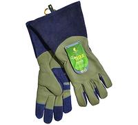 Clip Gloves Soft 100% New Leather Pruner Pruning Gauntlets Fleece Lining Mans Medium Size
