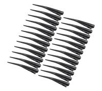 Clip Hairdressing Clips Set 24pcs Black Sturdy Easy to Open for Professional Hair Styling