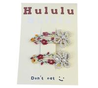 Clip Hairpin Beaded Cottagecore Headdress Bunches Clip Elegant Flower Headdress