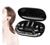 Clip Headphones Smooth Calls and Music Charging Box | Couple Style LED Display Touchscreen Earbuds Clip On for Travel Play Game Office Running Gym Workout Daily Women Men