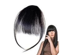 Clip in Bangs - 100% Real Human Hair Wig Women Bangs, Slim Natural Fake Bangs, Bangs Hair Clip, Bangs Wig with Temples Fake Bangs for Everyday Wear, Hair Extensions for Photography, Dating