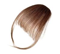 Clip in Bangs - 100% Real Human Hair Wig Women Bangs, Slim Natural Fake Bangs, Bangs Hair Clip, Bangs Wig with Temples Fake Bangs for Everyday Wear, Hair Extensions for Photography, Dating
