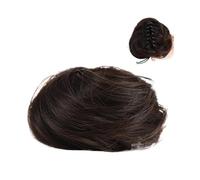 Clip in Claw Chignon Mini Claw Clip in Messy Cat Ears Hair Synthetic Short Claw on Chignon Hair Extension Donut Updo Claw Clip In Hairpiece for Women Tousled Messy Bun Hairpiece(FB001-4)