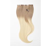 Clip in Extensions - luxury Quality - Big volume 9 pieces 14" - T14/1001 ombre intense natural dark ash blonde & platinum blonde