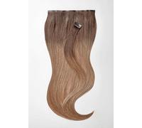 Clip in Extensions - luxury Quality - Big volume 9 pieces 14" - T6/27 ombre chocolate brown & caramel blonde