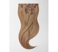 Clip in Extensions - luxury Quality - Big volume 9 pieces 18 Inch - 14 intense natural dark ash blonde