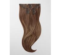 Clip in Extensions - luxury Quality - Big volume 9 pieces 18 Inch - B6/27 balayage chocolate brown & caramel blonde