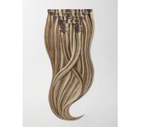 Clip in Extensions - luxury Quality - Big volume 9 pieces 18 Inch - M8/26 mixed hazelnut brown & golden honey blonde