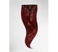 Clip in Extensions - luxury Quality - Big volume 9 pieces 22 Inch - 35 deep red