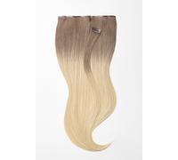 Clip in Extensions - luxury Quality - Big volume 9 pieces 22 Inch - T8/26 ombre hazelnut brown & golden honey blonde