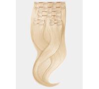 Clip in Extensions - luxury Quality - maximum volume 8 pieces 18 Inch - 1001 platinum blonde