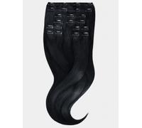 Clip in Extensions - luxury Quality - maximum volume 8 pieces 18 Inch - 1B black