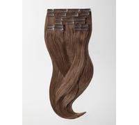 Clip in Extensions - luxury Quality - maximum volume 8 pieces 18 Inch - 6 chocolate brown