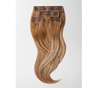 Clip in Extensions - luxury Quality - maximum volume 8 pieces 18 Inch - B12/26 balayage light golden brown & golden honey blonde