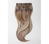 Clip in Extensions - luxury Quality - maximum volume 8 pieces 18 Inch - B18/60 balayage natural dark ash blonde & ash blonde