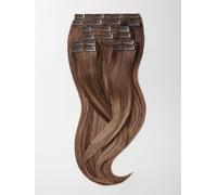Clip in Extensions - luxury Quality - maximum volume 8 pieces 22 Inch - B6/27 balayage chocolate brown & caramel blonde