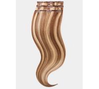 Clip in Extensions - luxury Quality - medium volume 3 pieces 70g - M8/26 mixed hazelnut brown & golden honey blonde