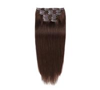 Clip in Extensions Real Human Hair, 7pcs 70g/Pack, Soft Extension Hairs Straight for Women, Capable for all Occasion Quick to Wear(Brown,14 inche)