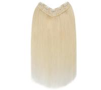 Clip in Extensions Real Human Hair, One Piece 5 Clips Hairpieces Soft Silky Straight,V Shape Invisible Hairs Extension(60,22inch 75g)