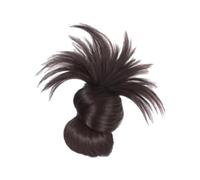 Clip-In Feather Van Wig, Messy Van Haartice-Nail-Shaped Hair Key, Soft, Messy Van Hair Bow, Lightweight and Natural and Comfortable, Suitable for Daily Wear