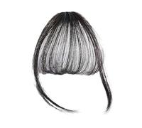 Clip-In Fringe - Artificial Hair Clip, Natural Forehead Fringe, Easy to Attach, Clip-In Pony Hair Extension with Realistic Texture for Women, Suitable for Everyday Life, Celebrations, Dates and Hats