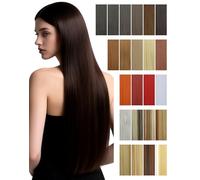 Clip In Hair Extensions 1 Pcs 5 Clips Half Full Head Synthetic Straight Hairpiece Natural Look