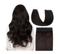 Clip in Hair Extensions 12-26 Inch Hair Clip in Hair Extensions Human Hair Double Weft Grade No Tangling No Shedding Remy Human Hair 1pcs 5 Clips Hair Real hair for Fashion Women Human Hair Clip(12 in