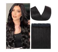 Clip in Hair Extensions Hair Extensions Real Human Hair - One Piece Straight Soft One Piece Natural Human Hair Extensions Remy Hair Extensions Clip on 120gram for Wo,120g/Set-18 inches