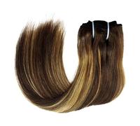 Clip in Hair Extensions Real Human 120g 8pcs Seamless Invisible Remy Per Set with Double Weft Natural Colour for Women Straight 16-26inch Wear and Go(P4-27,22inches)
