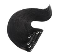 Clip In Hair Extensions Real Human Hair Deep Curly Straight Natural for Women,Seamless No Knots And No Shedding 4 Pcs Set(20")