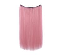 Clip-In Hair Extensions, Real Human Hair Extensions, Natural Looking Hair Extension, 20 Inch Long, Straight Hairpiece, Portable for Women and Girls, Stylish Invisible Wig