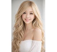 Clip In Hair Extensions Real Natural Look as Human Hair Soft Thick Full Head Set Multiple Colour Length Easy Clip Hair Extensions for Women by Modaleo (Ash Blonde Curly 16 Unit 300g, 22, Inches)