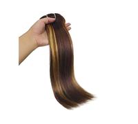 Clip in Hair Extensions Straight Per Set with 18 Clips 120G Double Weft Virgin Human Hair Natural Black Color(4-27,14inches)