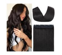 Clip in Hair pieces Extensions Clip in Human Hair Extensions One Piece 5 Clips 100% Real Human Hair Straight Soft One Piece Natural Human Hair Extensions (120g) Hair Extensions Clip in(12 inches)
