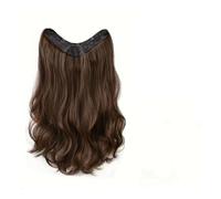 Clip in Hair pieces Extensions Synthetic Long Wavy U-shaped Clip In Hair Extensions 16Inch/20Inch/24inch Clip On Hair Extensions For Women Hair Accessories Hair Extensions Clip in(Light Brown,20inches
