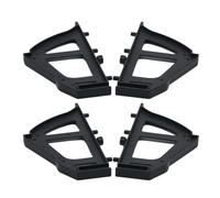 Clip in Shoe Cabinet Rack Parts, Black LAYER | ABS Tilt Out Side Frame Hardware with 4 Piece Set for Vertical Storage and Entryway Order